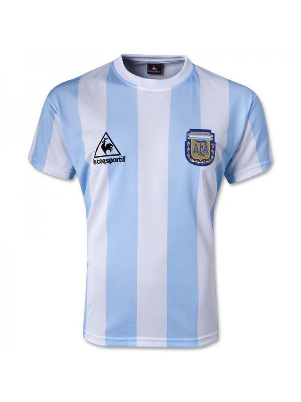 Argentine Maillot de foot rétro à domicile Manadona Maillot édition commémorative 1986
